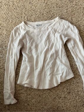 Girls Old Navy waffle long sleeve🤍